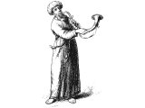 Levite blowing a shofar